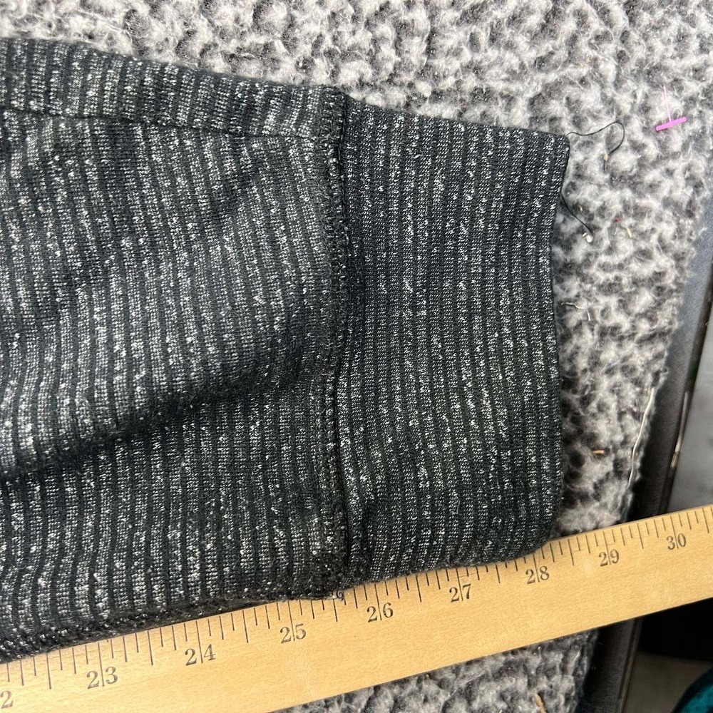 Champion Jogger Sweatpants Women Large Black Gray Striped Drawstring L - Picture 4 of 9